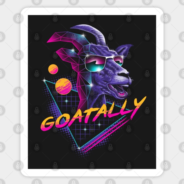 Goatally! Magnet by Vincent Trinidad Art